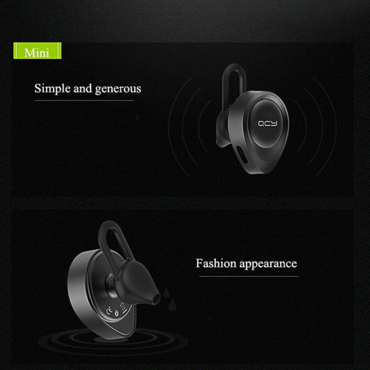 QCY J11 Tai nghe Bluetooth không dây đa năng 4.1 có mic cho điện thoại thông minh hoặc các thiết bị Bluetooth khác, Khoảng cách Bluetooth hiệu quả: 10M