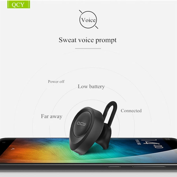 QCY J11 Tai nghe Bluetooth không dây đa năng 4.1 có mic cho điện thoại thông minh hoặc các thiết bị Bluetooth khác, Khoảng cách Bluetooth hiệu quả: 10M