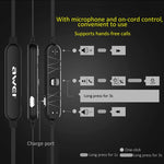 AWEI A921BL Tai nghe thể thao Bluetooth từ tính không dây có điều khiển dây + mic