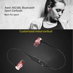 AWEI A921BL Tai nghe thể thao Bluetooth từ tính không dây có điều khiển dây + mic