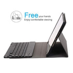 Bàn phím Bluetooth tháo rời + Bao da máy tính bảng gập ngang có giá đỡ & ngăn đựng bút cho iPad Pro 9.7 inch, iPad Air, iPad Air 2, iPad 9.7 inch (2017), iPad 9.7 inch (2018), A07B Xanh dương, A07B Vàng hồng, A07B Đen, A07B Vàng