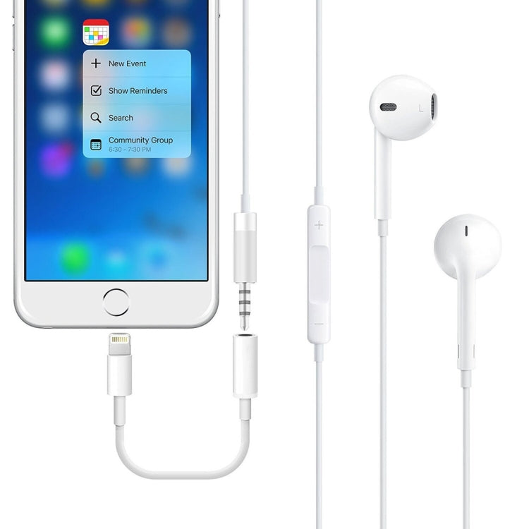 Cáp 10cm 8 Pin đực sang AUX âm thanh 3.5mm cái