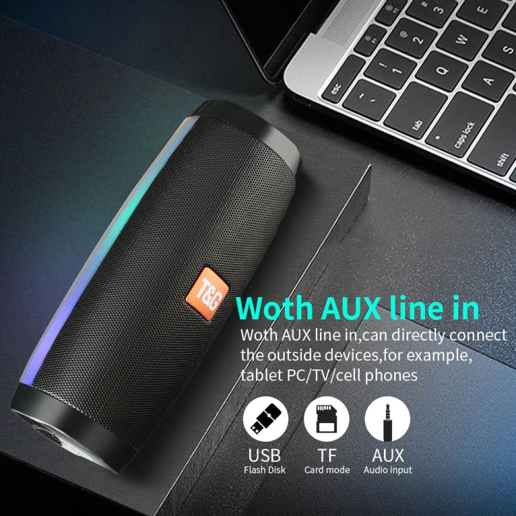 Loa Bluetooth mini di động T&G TG157 Bluetooth 4.2 với đèn màu sắc giai điệu