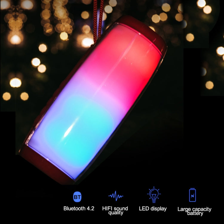 Loa Bluetooth mini di động T&G TG157 Bluetooth 4.2 với đèn màu sắc giai điệu