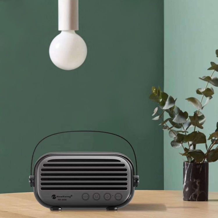 Loa Bluetooth gia đình kiểu dáng mới NewRixing NR-3000 có chức năng gọi rảnh tay, Hỗ trợ thẻ TF & USB & FM & AUX