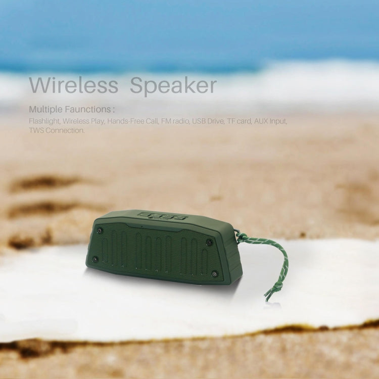 Loa Bluetooth di động ngoài trời NewRixing NR-4019 có chức năng gọi rảnh tay, Hỗ trợ thẻ TF & USB & FM & AUX
