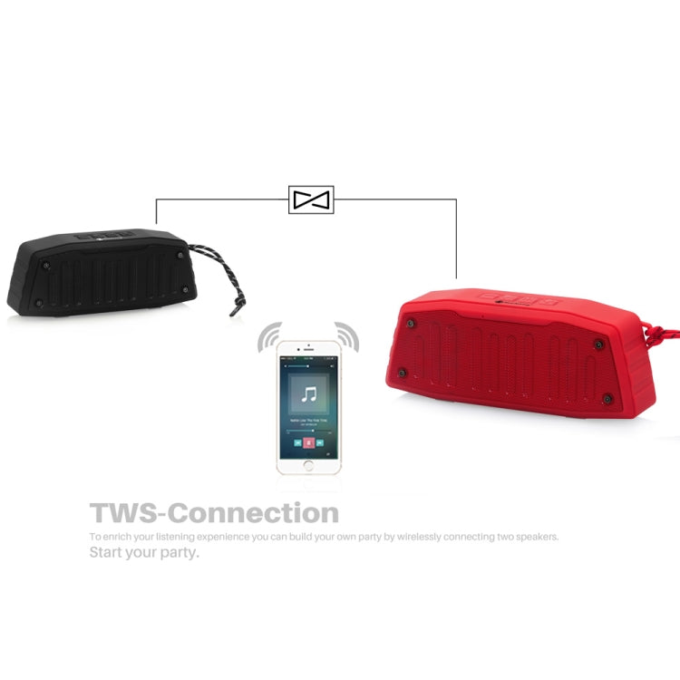 Loa Bluetooth di động ngoài trời NewRixing NR-4019 có chức năng gọi rảnh tay, Hỗ trợ thẻ TF & USB & FM & AUX
