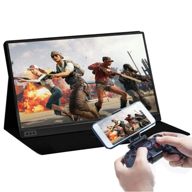 Thiết bị hiển thị di động 15.6 inch 1080P góc rộng 178 độ HD cho máy tính để bàn / máy chơi game / màn hình đồng thời / PS4 / PS3 / XBox, có Mini HDMI & Micro USB & 2 cổng USB-C / Type-C