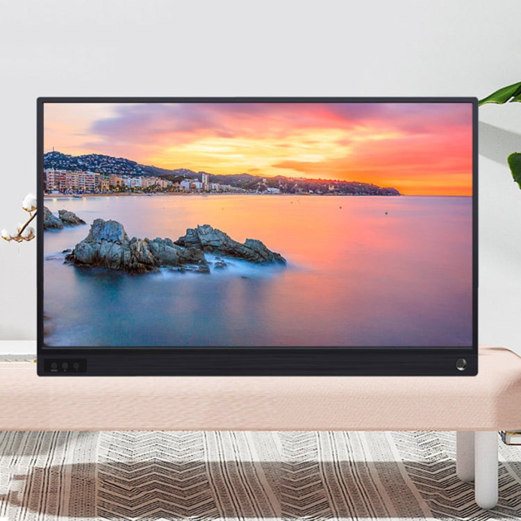 Thiết bị hiển thị di động 15.6 inch 1080P góc rộng 178 độ HD cho máy tính để bàn / máy chơi game / màn hình đồng thời / PS4 / PS3 / XBox, có Mini HDMI & Micro USB & 2 cổng USB-C / Type-C