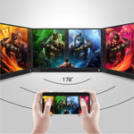 Thiết bị hiển thị di động 15.6 inch 1080P góc rộng 178 độ HD cho máy tính để bàn / máy chơi game / màn hình đồng thời / PS4 / PS3 / XBox, có Mini HDMI & Micro USB & 2 cổng USB-C / Type-C