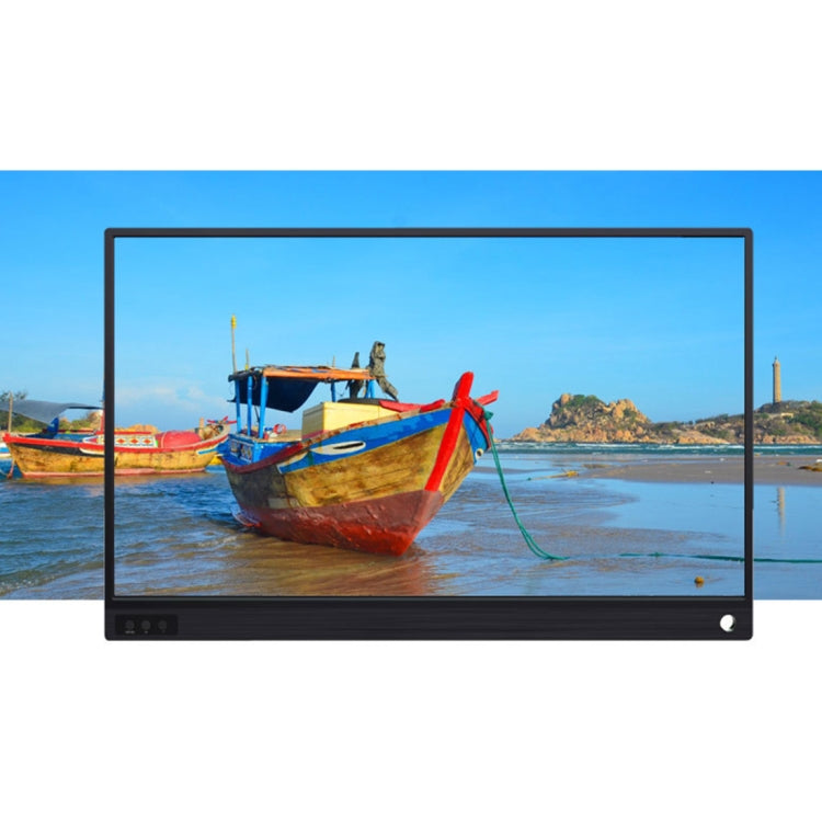 Thiết bị hiển thị di động 15.6 inch 1080P góc rộng 178 độ HD cho máy tính để bàn / máy chơi game / màn hình đồng thời / PS4 / PS3 / XBox, có Mini HDMI & Micro USB & 2 cổng USB-C / Type-C