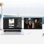 Thiết bị hiển thị di động 15.6 inch 1080P góc rộng 178 độ HD cho máy tính để bàn / máy chơi game / màn hình đồng thời / PS4 / PS3 / XBox, có Mini HDMI & Micro USB & 2 cổng USB-C / Type-C