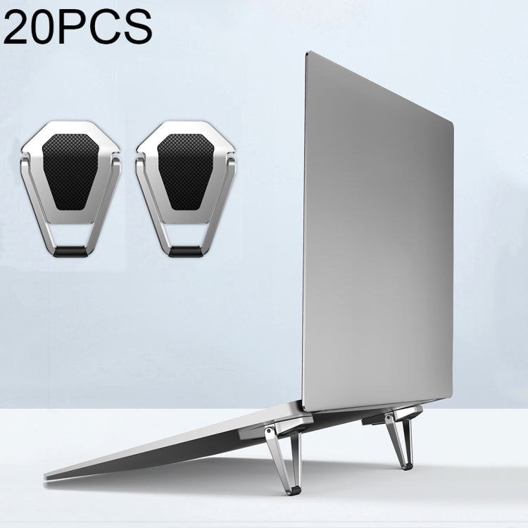20 cái giá đỡ laptop gập hình khiên dán đa năng R-JUST BJ01, 20 cái BJ01
