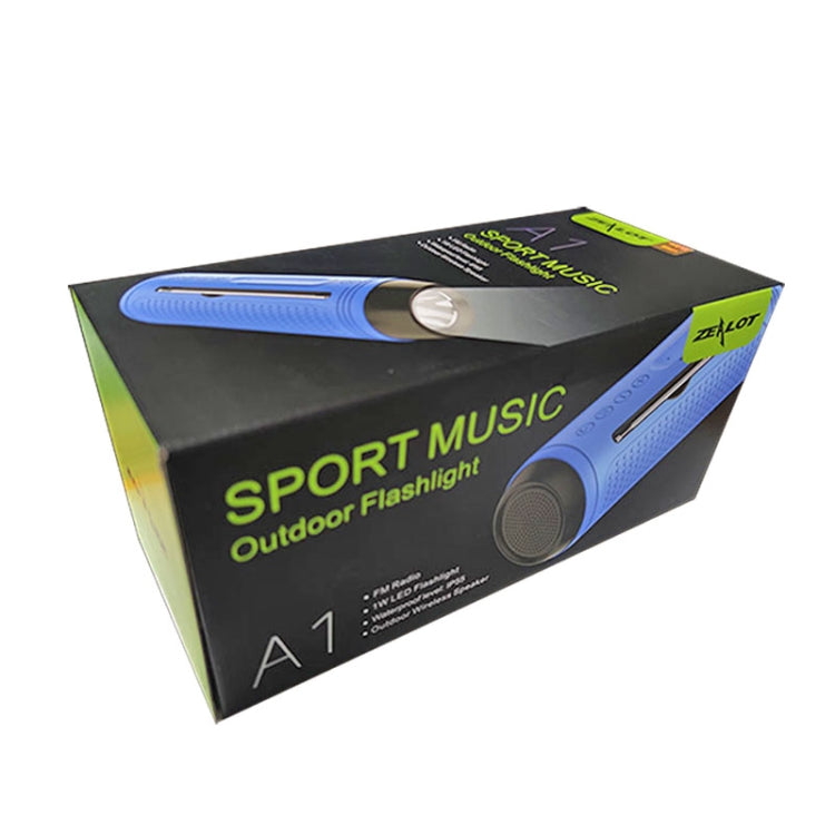 Loa Bluetooth không dây đa chức năng ZEALOT A1 Bass, tích hợp micro, hỗ trợ gọi Bluetooth & AUX & thẻ TF & đèn LED