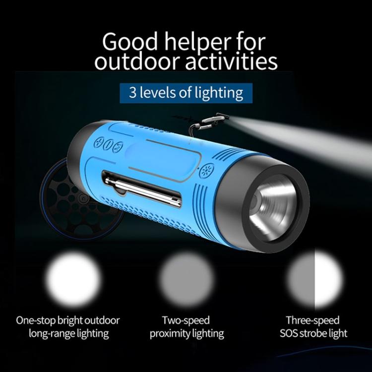 Loa Bluetooth không dây đa chức năng ZEALOT A2 Bass, tích hợp micro, hỗ trợ gọi Bluetooth & AUX & thẻ TF & đèn LED