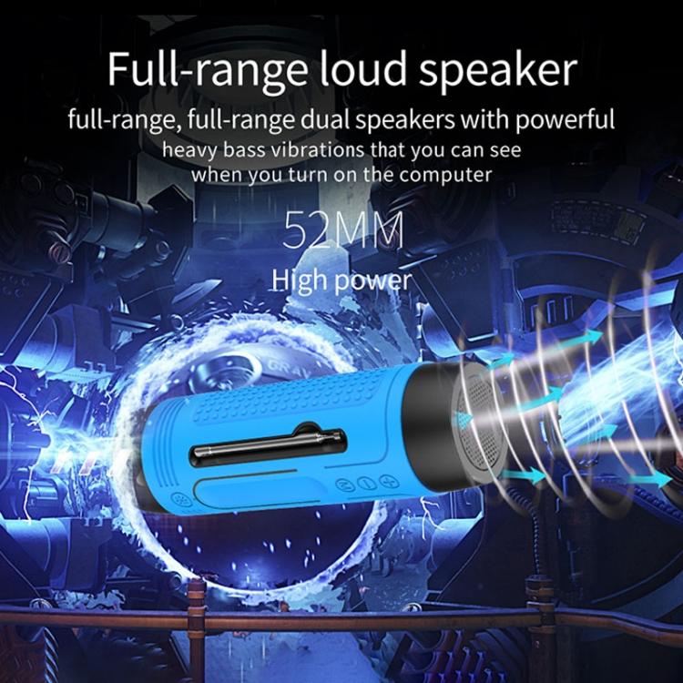 Loa Bluetooth không dây đa chức năng ZEALOT A2 Bass, tích hợp micro, hỗ trợ gọi Bluetooth & AUX & thẻ TF & đèn LED