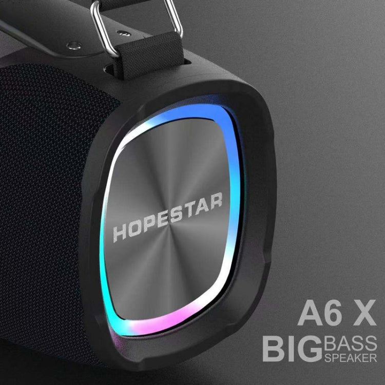 Loa Bluetooth di động ngoài trời HOPESTAR A6X TWS với đèn nhạc nhiều màu, hỗ trợ sạc dự phòng & gọi rảnh tay & ổ đĩa U & thẻ TF & AUX 3.5mm, A6X Đen, A6X Xanh lá