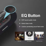 Loa Bluetooth di động ngoài trời HOPESTAR A6X TWS với đèn nhạc nhiều màu, hỗ trợ sạc dự phòng & gọi rảnh tay & ổ đĩa U & thẻ TF & AUX 3.5mm, A6X Đen, A6X Xanh lá