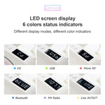 Loa Bluetooth hiển thị kỹ thuật số di động thế hệ thứ hai có đầu CD và điều khiển từ xa, hiển thị kỹ thuật số