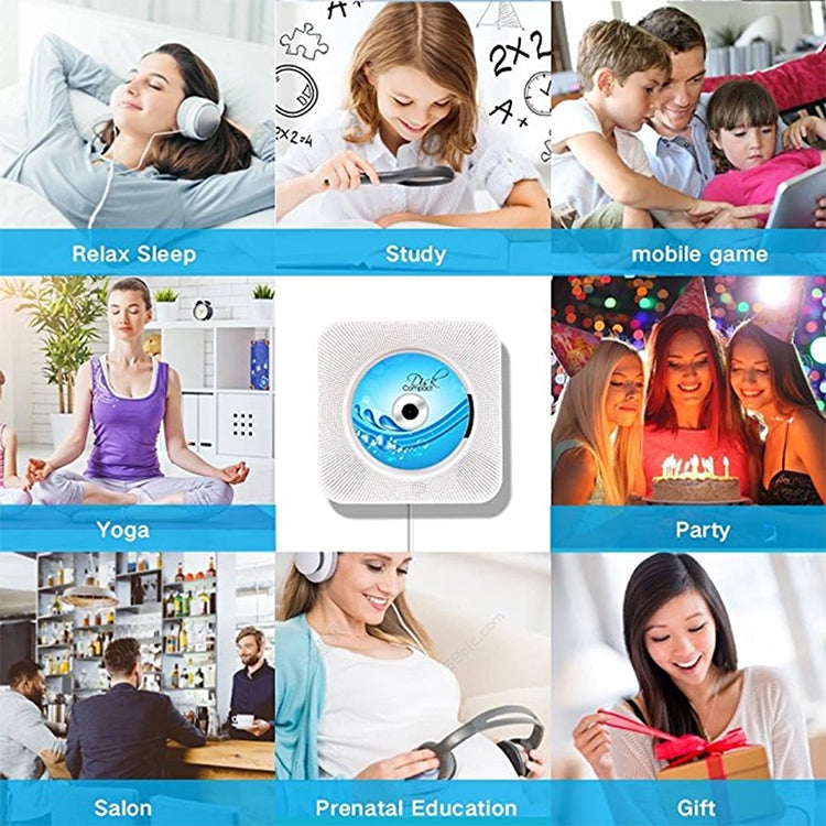 Loa Bluetooth hiển thị kỹ thuật số di động thế hệ thứ hai có đầu CD và điều khiển từ xa, hiển thị kỹ thuật số
