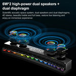 Loa Bluetooth để bàn SOAIY SH39 hiệu ứng ánh sáng phổ màu + nút cơ học + đồng hồ báo thức + pin, phiên bản cao cấp