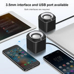 Loa có dây mini âm lượng lớn điều khiển bằng dây USB phiên bản tiêu chuẩn A1, chiều dài cáp: 1.1m, phiên bản tiêu chuẩn