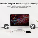 Loa có dây mini âm lượng lớn điều khiển bằng dây USB phiên bản tiêu chuẩn A1, chiều dài cáp: 1.1m, phiên bản tiêu chuẩn