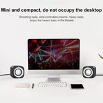 Loa có dây mini âm lượng lớn điều khiển bằng dây USB phiên bản tiêu chuẩn A1, chiều dài cáp: 1.1m, phiên bản tiêu chuẩn