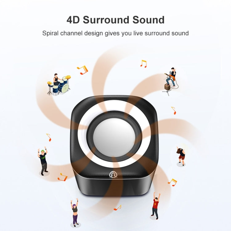 Loa mini có dây điều khiển bằng dây USB A1 9D Subwoofer, phiên bản cao cấp