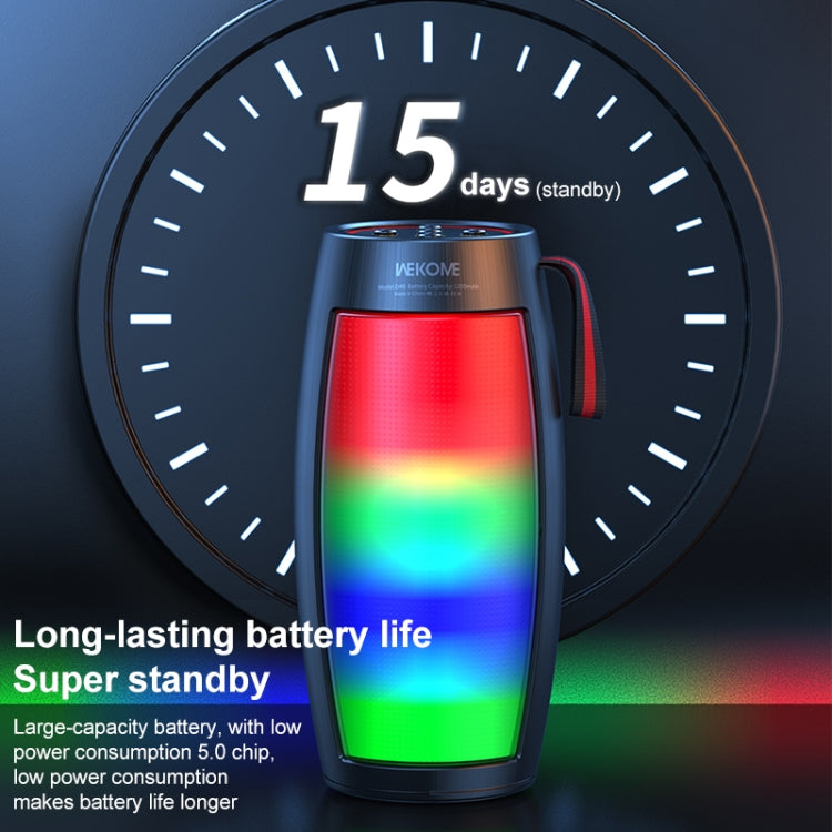 Loa Bluetooth Màu Sắc Nhịp Âm WEKOME D40 5W, D40 (Đen), D40 (Trắng)