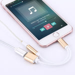 Cáp chuyển đổi sạc 10cm 8 Pin cái & âm thanh 3.5mm cái sang 8 Pin đực, hỗ trợ tất cả hệ điều hành IOS