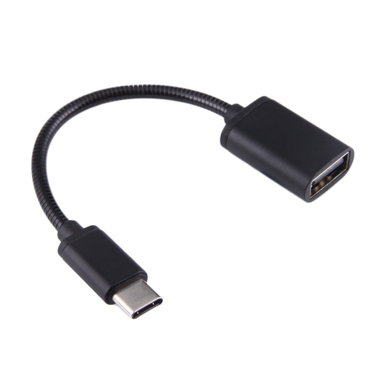 Cáp OTG dây kim loại USB cái 8.3cm sang Type-C đực, cáp sạc dữ liệu