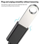 Cáp OTG dây kim loại USB cái 8.3cm sang Type-C đực, cáp sạc dữ liệu