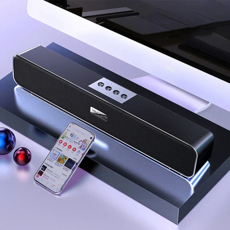 Loa Bluetooth không dây YINDIAO A36 Bluetooth 5.0 Subwoofer thông minh cho máy tính, phiên bản nâng cấp Bluetooth (màu đen)