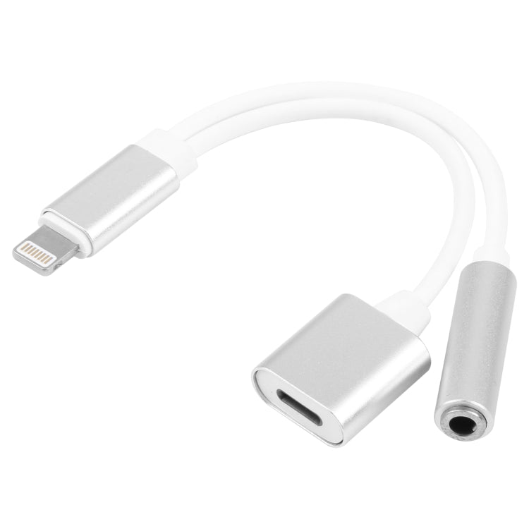 Cáp chuyển đổi sạc 10cm 8 Pin cái & âm thanh 3.5mm cái sang 8 Pin đực, hỗ trợ tất cả hệ điều hành iOS
