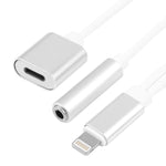 Cáp chuyển đổi sạc 10cm 8 Pin cái & âm thanh 3.5mm cái sang 8 Pin đực, hỗ trợ tất cả hệ điều hành iOS