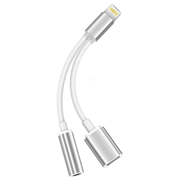 Cáp chuyển đổi sạc 10cm 8 Pin cái & âm thanh 3.5mm cái sang 8 Pin đực, hỗ trợ tất cả hệ điều hành iOS