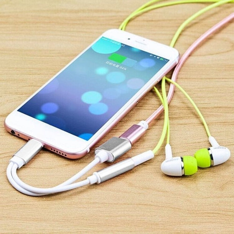 Cáp chuyển đổi sạc 10cm 8 Pin cái & âm thanh 3.5mm cái sang 8 Pin đực, hỗ trợ tất cả hệ điều hành iOS