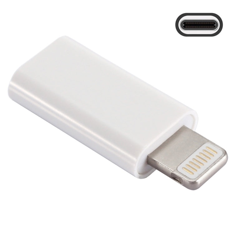 Bộ chuyển đổi ENKAY Hat-Prince HC-6 Mini ABS USB-C / Type-C 3.1 sang 8 chân (màu trắng), màu đen, Type-C sang 8 chân