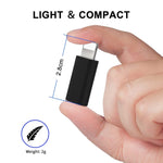Bộ chuyển đổi ENKAY Hat-Prince HC-6 Mini ABS USB-C / Type-C 3.1 sang 8 chân (màu trắng), màu đen, Type-C sang 8 chân