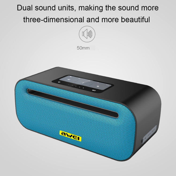 Loa Bluetooth không dây awei Y600 âm thanh nổi 3D, Mic tích hợp, Hỗ trợ thẻ TF / AUX / NFC, Y600