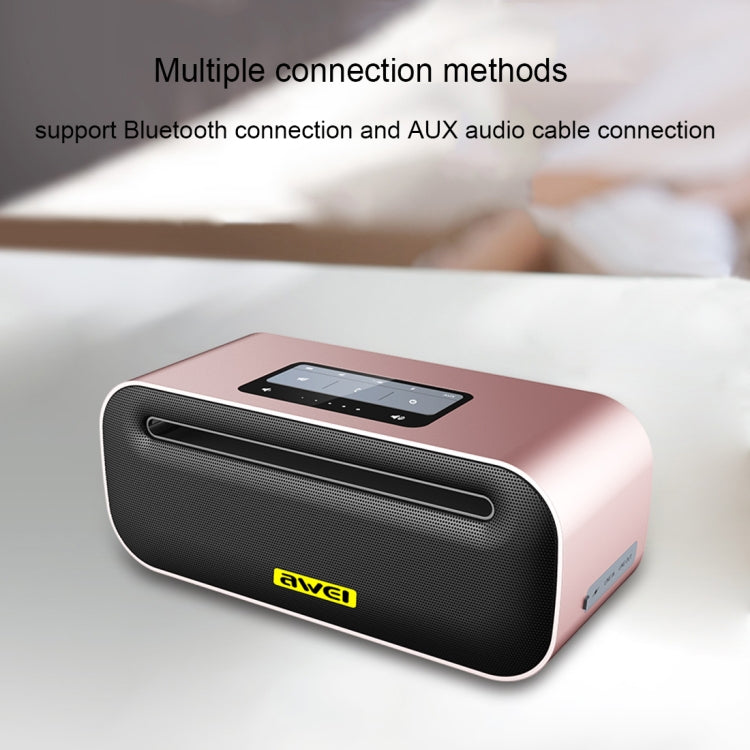 Loa Bluetooth không dây awei Y600 âm thanh nổi 3D, Mic tích hợp, Hỗ trợ thẻ TF / AUX / NFC, Y600