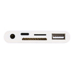 Bộ chia 5 trong 1 8 chân sang USB HUB và USB-C / Type-C và tai nghe 3.5mm và đầu đọc thẻ SD và TF