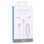 Cáp chuyển đổi 3 trong 1 Micro USB & 8 Pin & Type-C sang HDMI HD 1080P HDTV