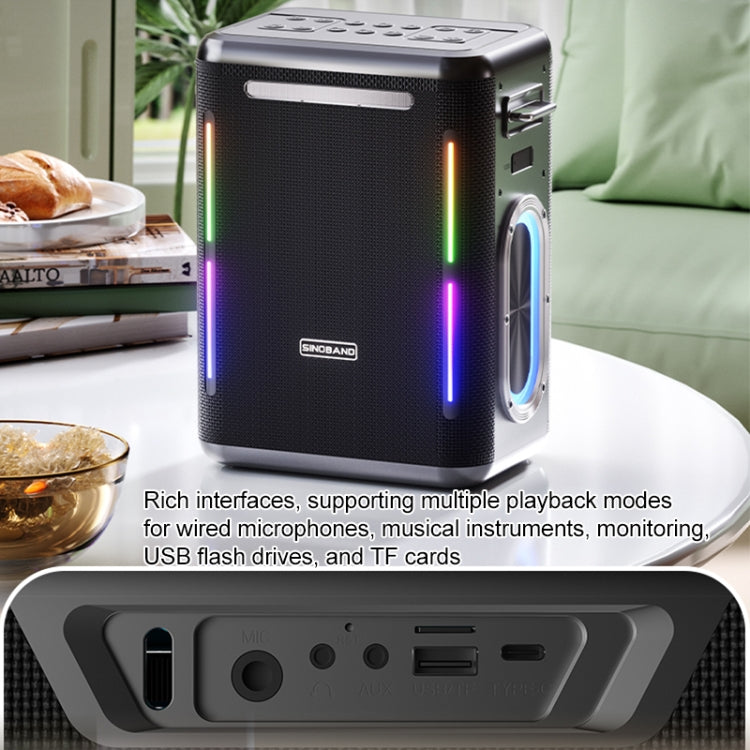 Loa Bluetooth TWS di động ngoài trời XDOBO SINOBAND Party 1981 300W với đèn LED nhiều màu, SINOBAND Party 1981