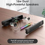 Loa không dây di động ngoài trời L16 với đèn RGB HiFi USB Bluetooth, L16