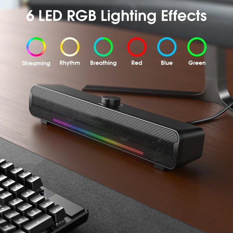 Loa không dây di động ngoài trời L16 với đèn RGB HiFi USB Bluetooth, L16