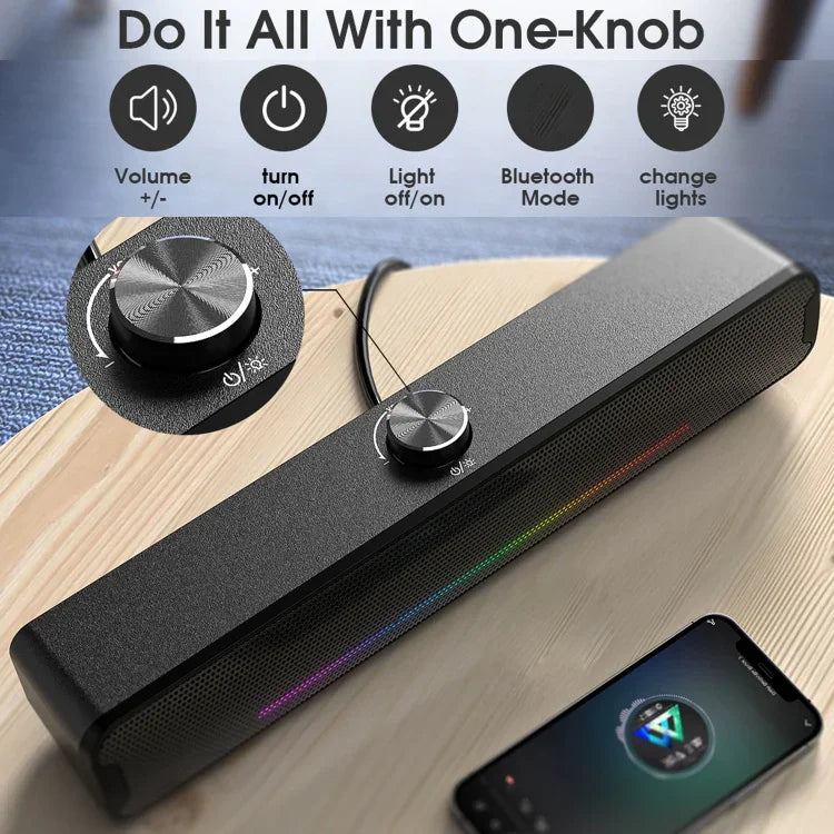 Loa không dây di động ngoài trời L16 với đèn RGB HiFi USB Bluetooth, L16