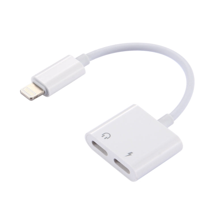 Bộ chuyển đổi tai nghe 2 trong 1 8 Pin đực sang sạc 8 Pin + âm thanh 8 Pin cái có chức năng gọi, hỗ trợ iOS 10.3.1 trở lên