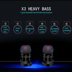 Tai nghe thể thao Bluetooth 5.0 X3 hút từ tính, mic HD, hỗ trợ gọi rảnh tay, khoảng cách: 10m